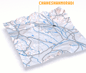 3d view of Chāh-e Shahmorādī