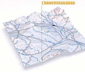 3d view of Chāh-e Morādābād