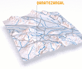 3d view of Qanāt-e Zangal