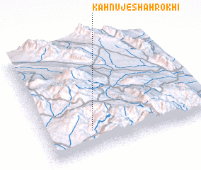3d view of Kahnūj-e Shāhrokhī
