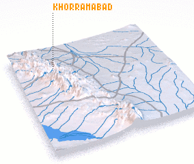 3d view of Khorramābād