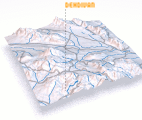 3d view of Deh Dīvān