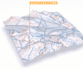 3d view of Bondar-e Hanzā