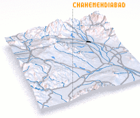 3d view of Chāh-e Mehdīābād