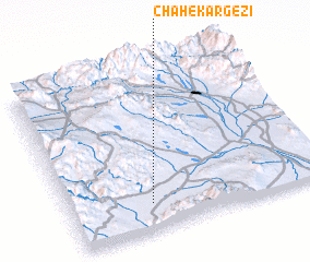 3d view of Chāh-e Kargezī