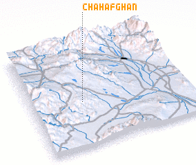 3d view of Chāh Afghān