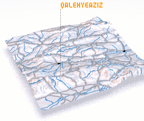 3d view of Qal‘eh-ye ‘Azīz