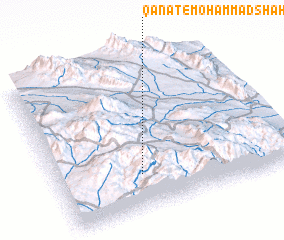 3d view of Qanāt-e Moḩammad Shāh