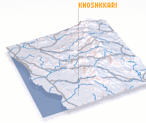 3d view of Khoshk Kārī