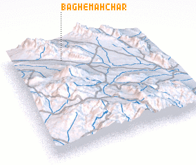 3d view of Bāgh-e Mahchār