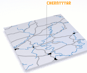 3d view of Chërnyy Yar