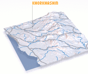3d view of Khor Khashīn