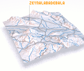 3d view of Zeynalābād-e Bālā