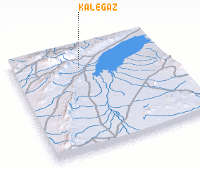 3d view of Kāl-e Gaz