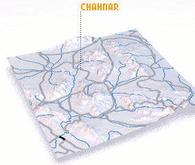 3d view of Chāh Nar