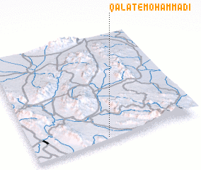 3d view of Qalāt-e Moḩammadī