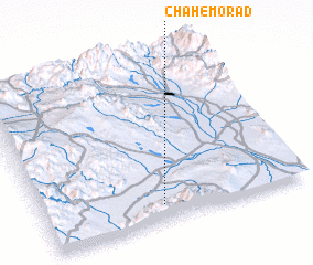 3d view of Chāh-e Morād
