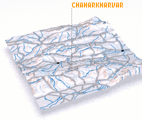 3d view of Chahār Kharvār