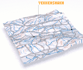 3d view of Yekkeh Shākh