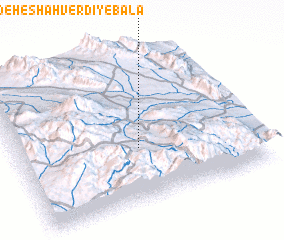 3d view of Deh-e Shāhverdī-ye Bālā