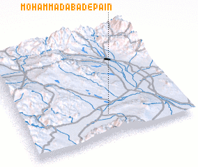 3d view of Moḩammadābād-e Pā\