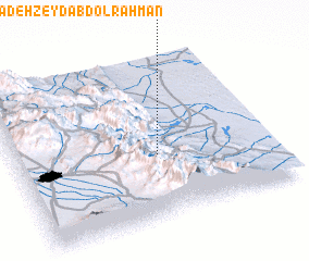 3d view of Emāmzādeh Zeyd ‘Abd ol Raḩmān