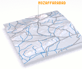 3d view of Moz̧affarābād