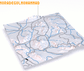 3d view of Tolombeh-ye Morād-e Golmoḩammad