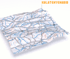 3d view of Kalāteh-ye Ḩabīb