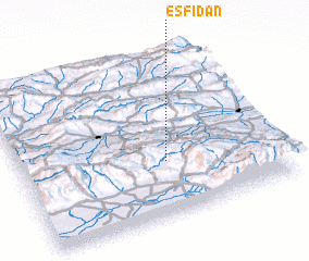 3d view of Esfīdān