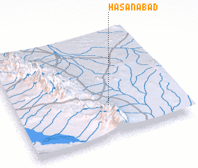 3d view of Ḩasanābād
