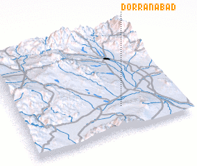 3d view of Dorrānābād