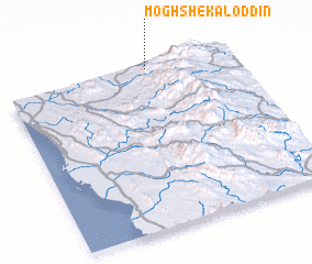 3d view of Mogh Shekāl od Dīn