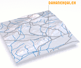 3d view of Dahāneh Qal‘eh