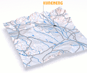 3d view of Kūnemeng