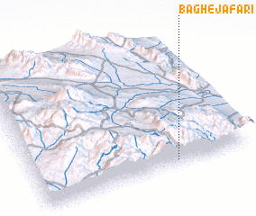 3d view of Bāgh-e Ja‘farī
