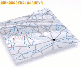 3d view of Ebrāhīmābād-e Bālā Joveyn