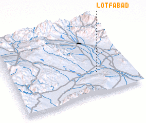 3d view of Loţfābād