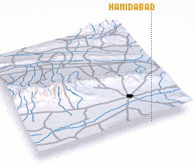 3d view of Ḩamīdābād