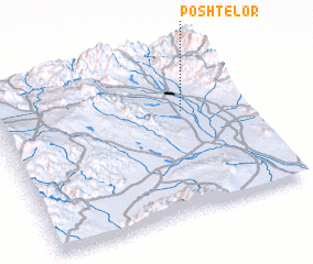 3d view of Posht-e Lor