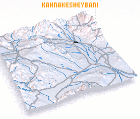 3d view of Kahnak-e Sheybānī