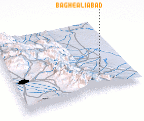 3d view of Bāgh-e ‘Ālīābād