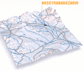 3d view of Ḩoseynābād-e Zārīn