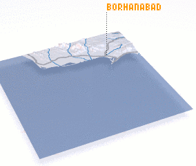 3d view of Borhānābād