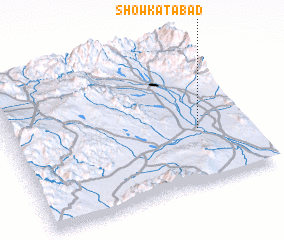 3d view of Showkatābād