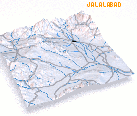 3d view of Jalālābād