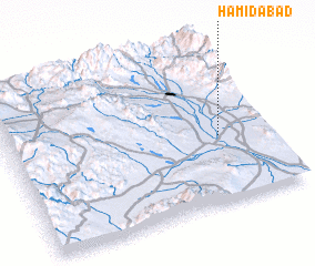 3d view of Ḩamīdābād