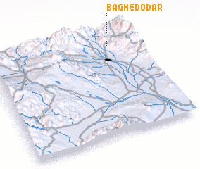 3d view of Bāgh-e Dodar