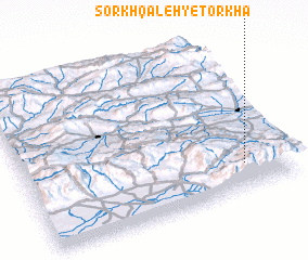 3d view of Sorkh Qal‘eh-ye Torkhā