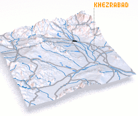 3d view of Kheẕrābād
